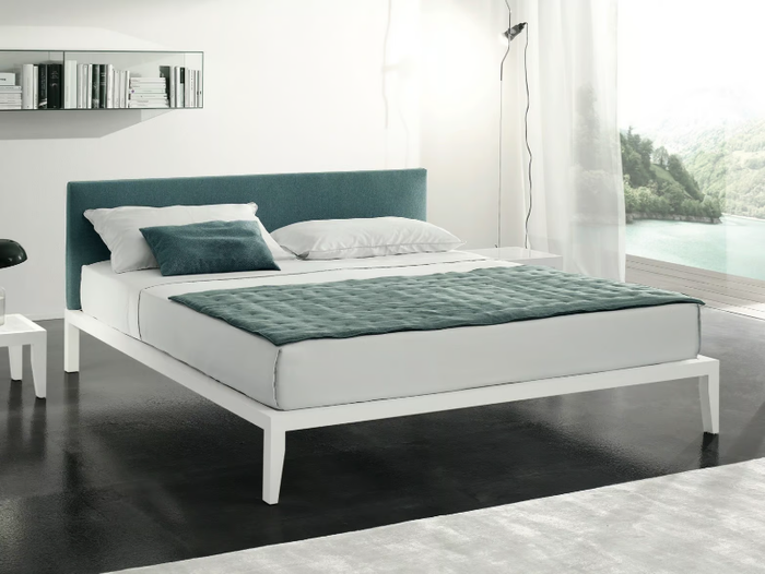 LERA AIR - Double bed with upholstered headboard _ Duomo Design